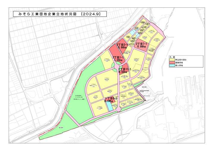 位置図と立地している企業03