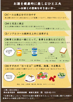 保健指導アルコール裏