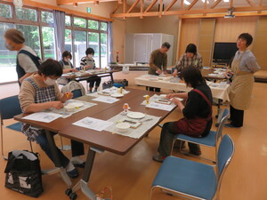 タイルクラフト教室の様子