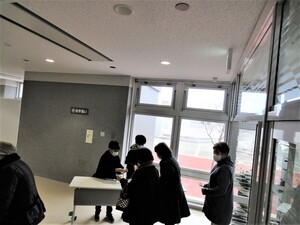 映画上映会で受付を行った