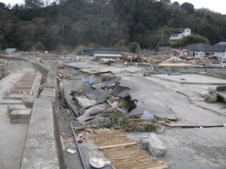 平成23年3月22日撮影　月浜海岸沿いの画像